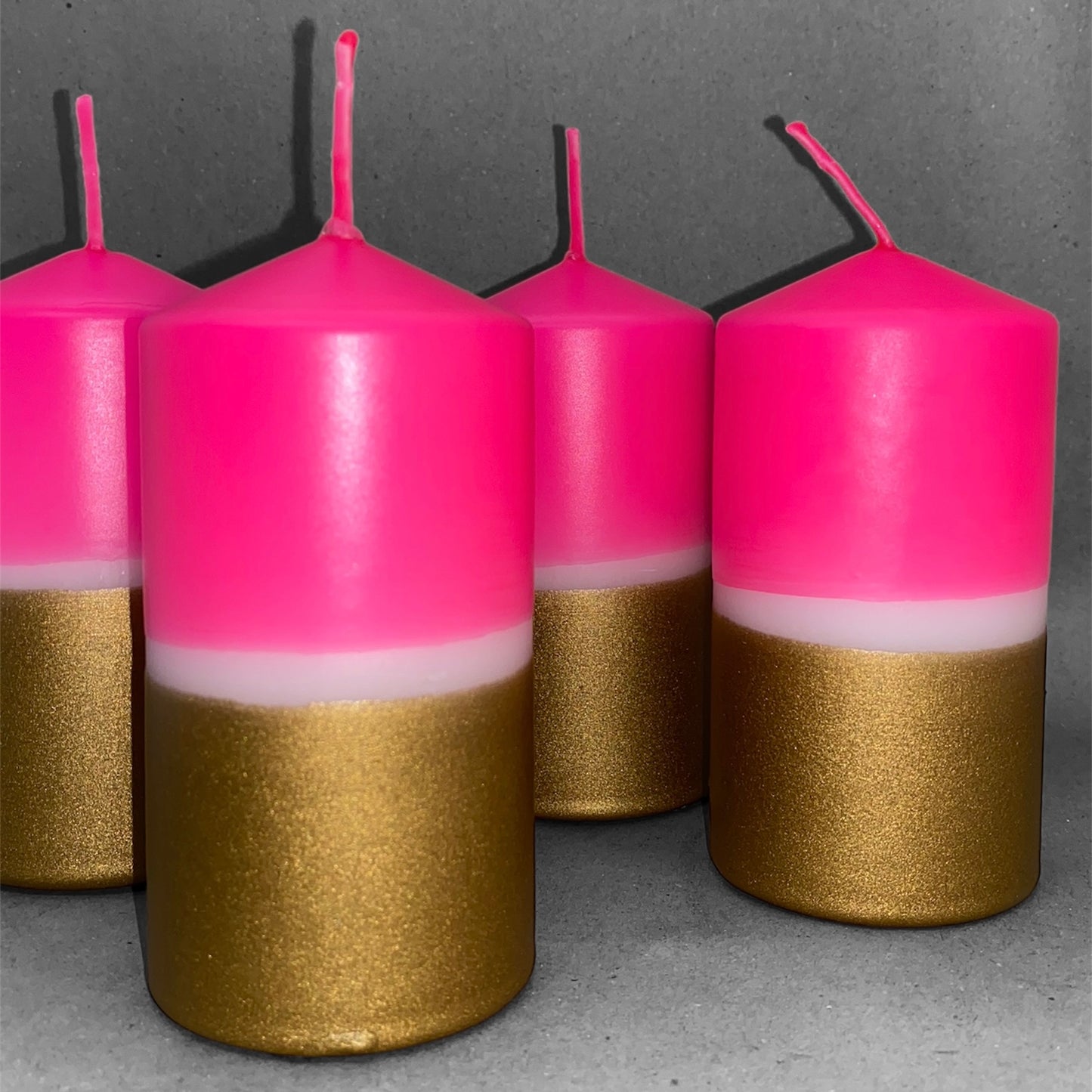 Size M gold & neonrosa