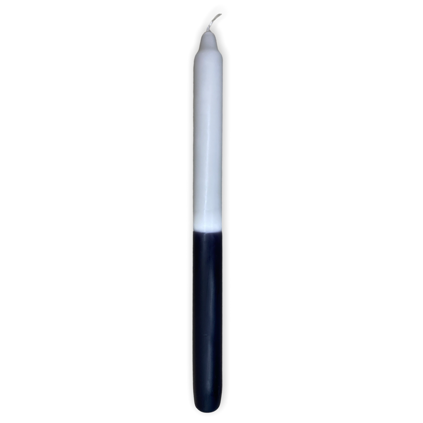 Stabkerze 29cm schwarz & grau