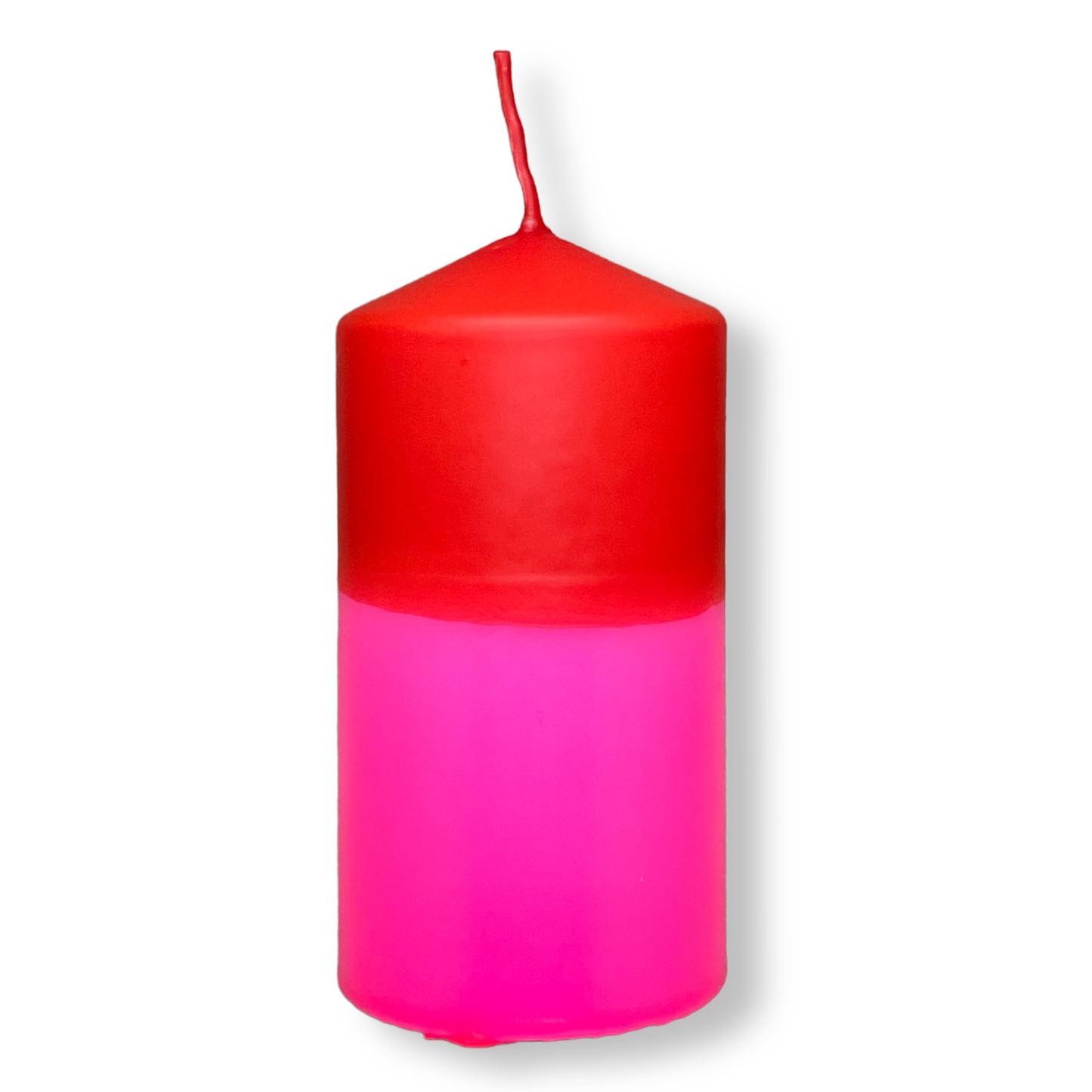 4er Set Adventskranzkerzen Size M pink & rot