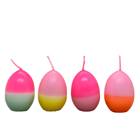 4er Set Osterei Kerzen Set 3